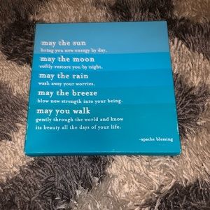 Inspirational quote painting